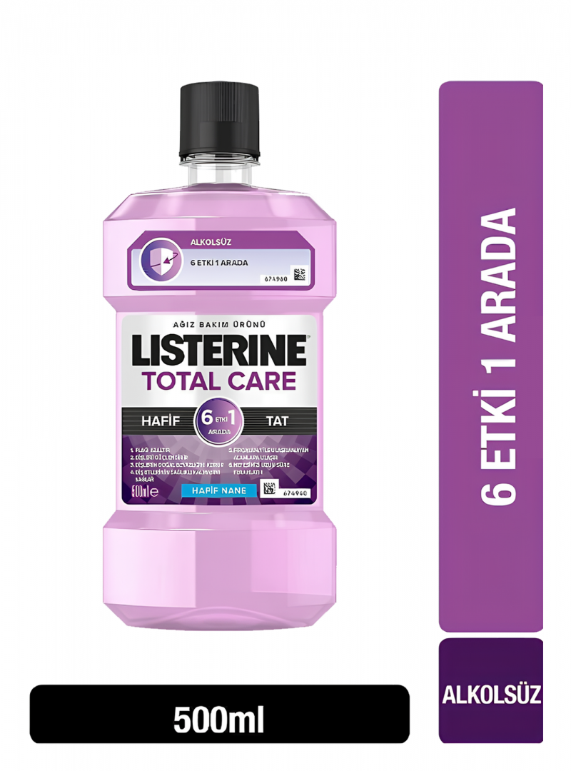 Listerine Total Care 6 Etki 1 Arada 500 ml - Hafif Nane