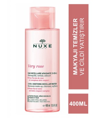 Nuxe Very Rose 3-In 1 Soothing Micellar Water - Temizleme Suyu 400 ml