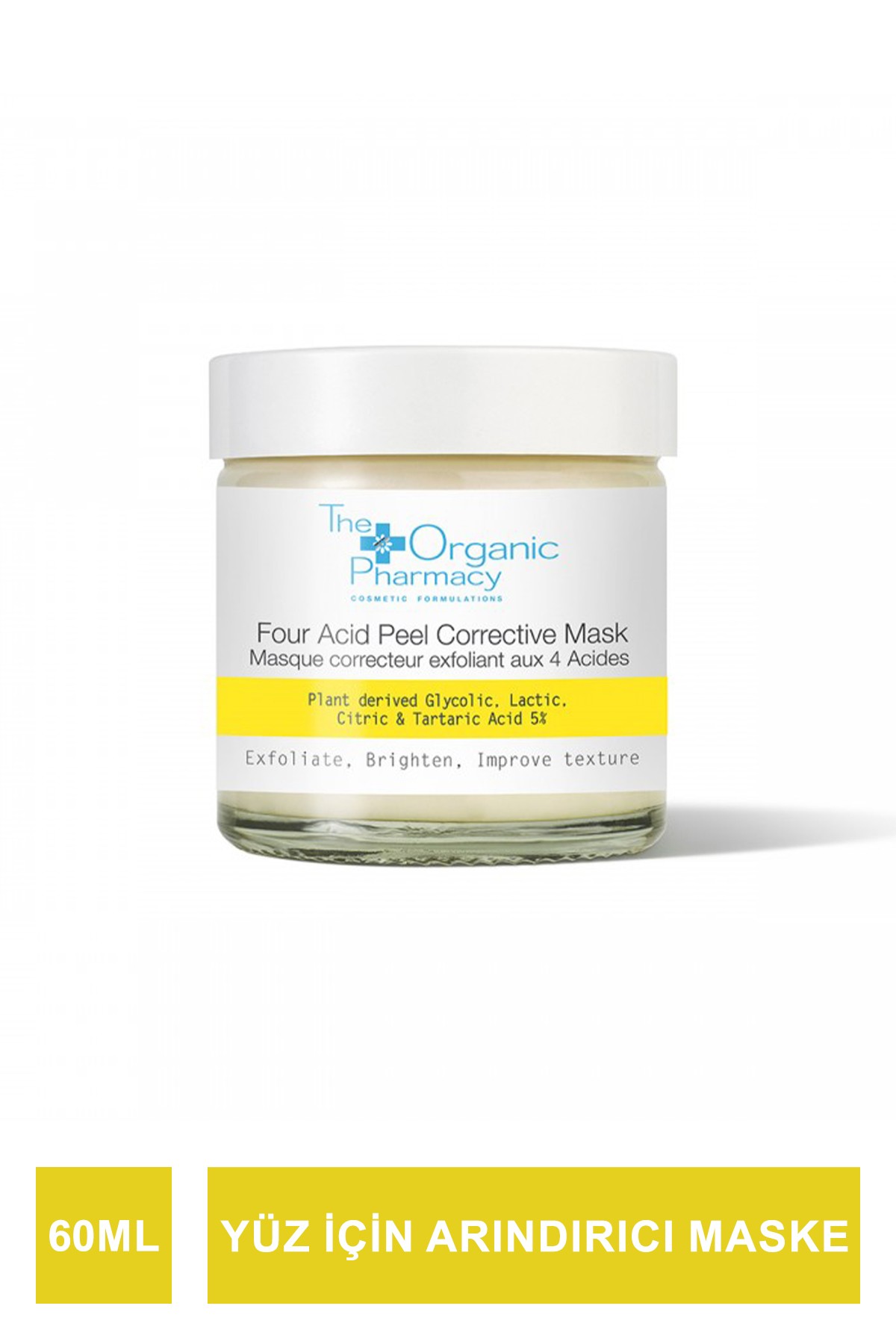 Outlet - The Organic Pharmacy Four Acid Peel Corrective Mask 60 ml (S.K.T 07-2024)