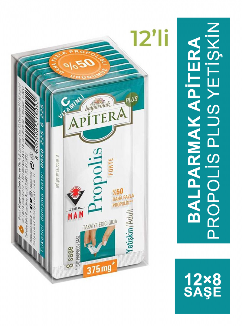 Balparmak Apitera Forte Plus 12 Adet 8x375 mg