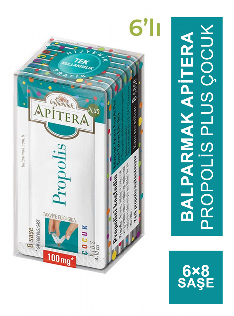 Balparmak Apitera Propolis Plus Çocuk 6 Adet 8x100 mg