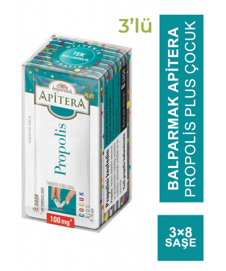 Balparmak Apitera Propolis Plus Çocuk 3 Adet 8x100 mg