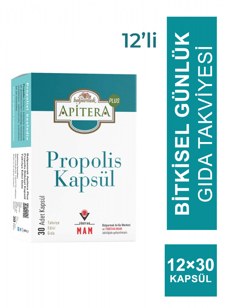 Balparmak Apitera Plus Propolis 30 Kapsül x 12 Adet