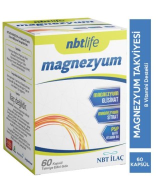Nbt Life Magnezyum P5p Vitamin B6 60 Kapsül