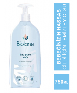 Biolane Eau Pure H2O Water ( Temizleyici Saf Su ) 750 ml