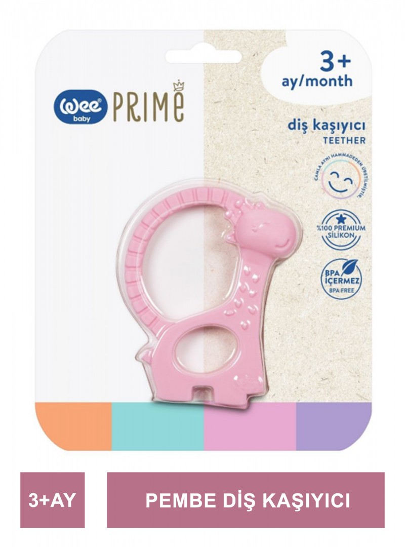 Wee Baby Prime Diş Kaşıyıcı 3+ Ay - Pembe ( 928 )
