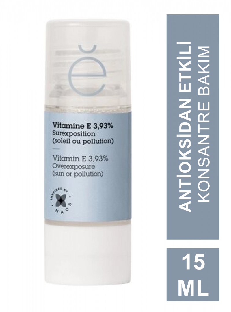 Etat Pur E Vitamini %3,93 Antioksidan Etkili Saf Konsantre Bakım 15 ml