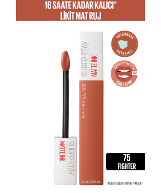 Maybelline New York Super Stay Matte Ink Likit Mat Ruj -75 FIGHTER