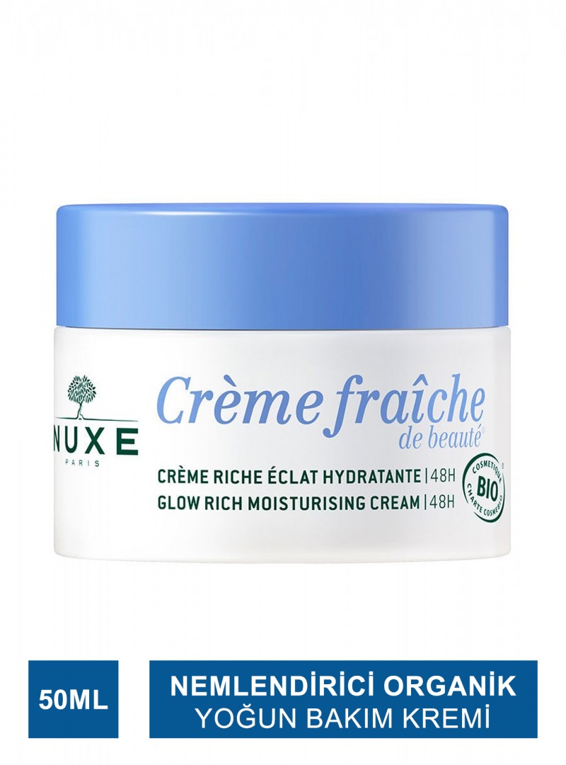 Nuxe Creme Fraiche Glow Rich Moisturizing Cream 48H ( Nemlendirici Organik Yoğun Bakım Kremi ) 50 ml
