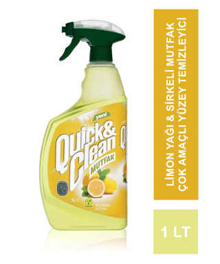 Eyüp Sabri Tuncer Quıck & Clean Limon Yağı & Sirkeli Mutfak Çok Amaçlı Yüzey Temizleyici - 1lt
