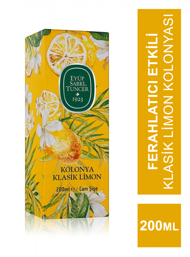 Eyüp Sabri Tuncer Klasik Limon Kolonyası 200 ml Cam Şişe