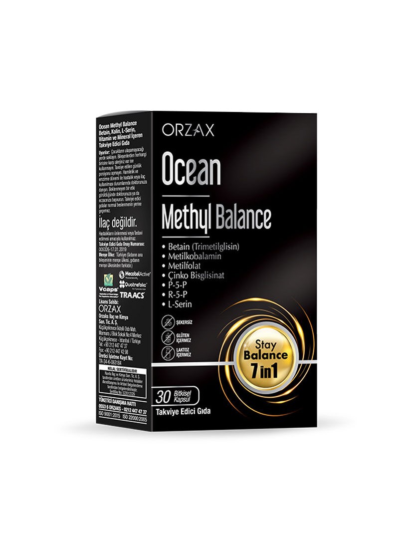 Ocean Methyl Balance Takviye Edici Gıda 30 Kapsül