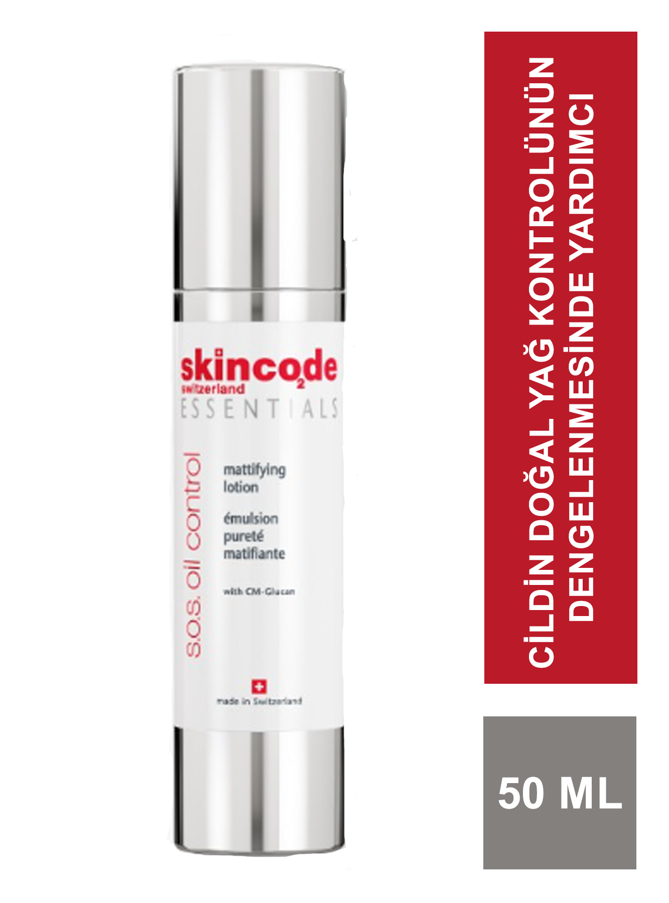 Outlet - Skincode S.O.S. Oil Control Mattifying Lotion 50 ml (S.K.T 08-2024)