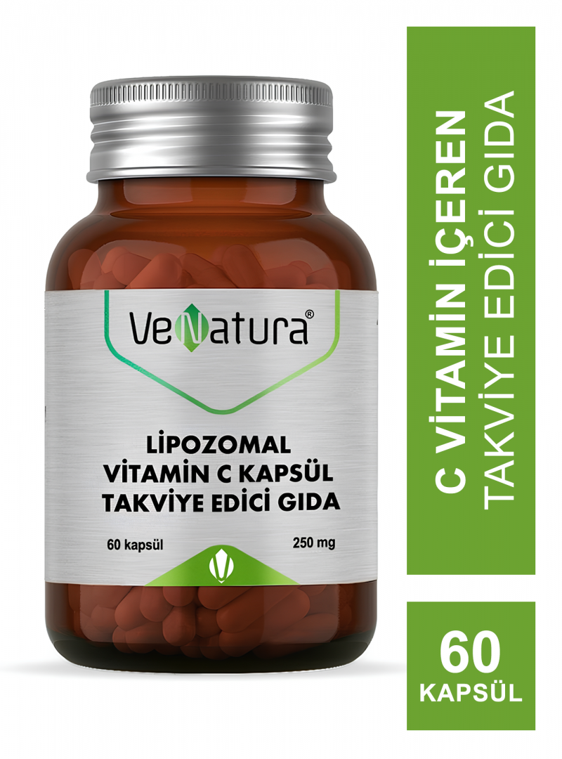 Venatura Lipozomal Vitamin C Takviye Edici Gıda 60 Kapsül