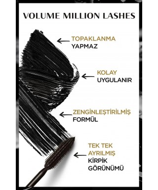 Loreal Paris Volume Million Lashes Extra Black Maskara 10.7 ml