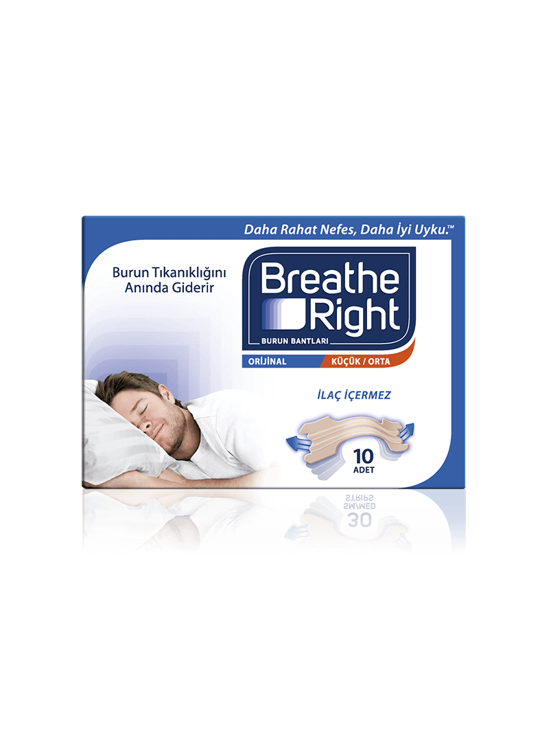 Breathe Right Orijinal Küçük/Orta Burun Bandı 10 Adet