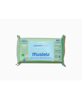 Mustela Compostable Cleansing Wipes ( Kompostlanabilir Temizleme Mendili ) 60 Adet