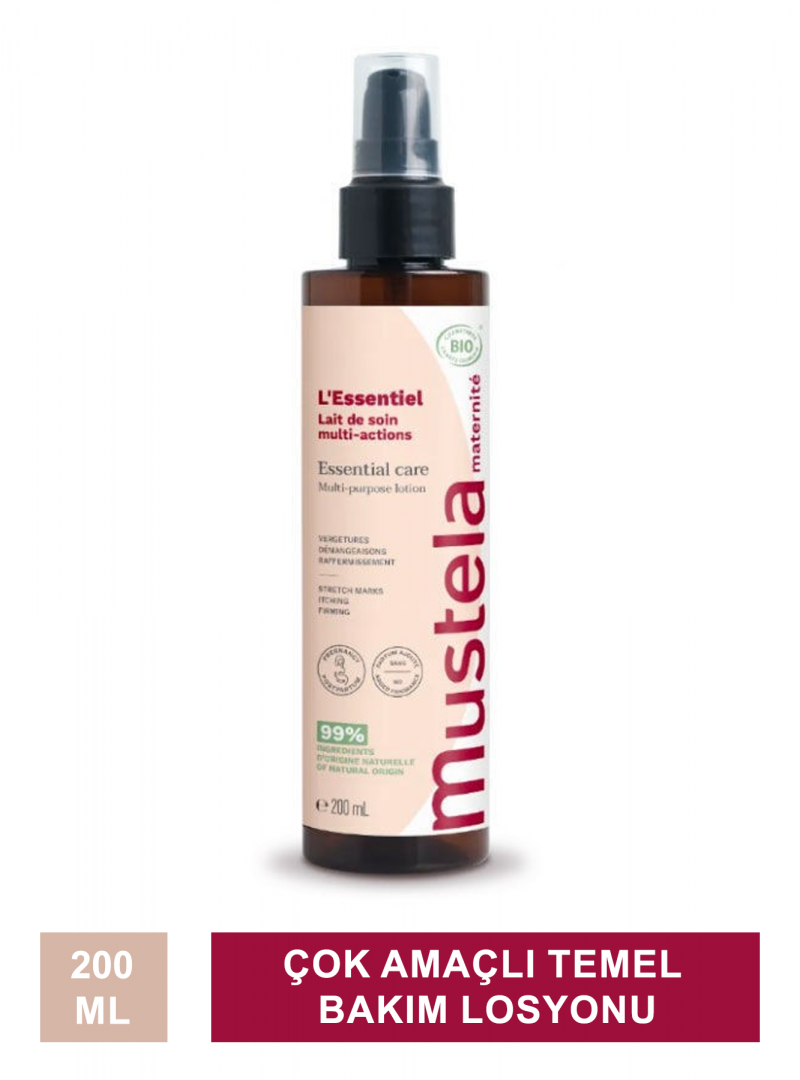 Mustela Essential Care Multi-Purpose Losyon ( Çok Amaçlı Temel Bakım Losyonu ) 200 ml