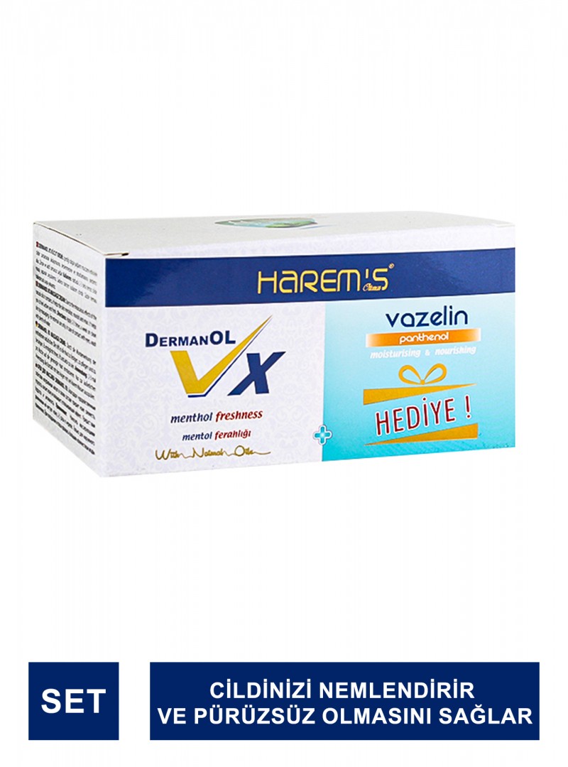 Harem's Dermanol Vx Vücut Kremi 40 ml + Harem's Vazelin 80 ml