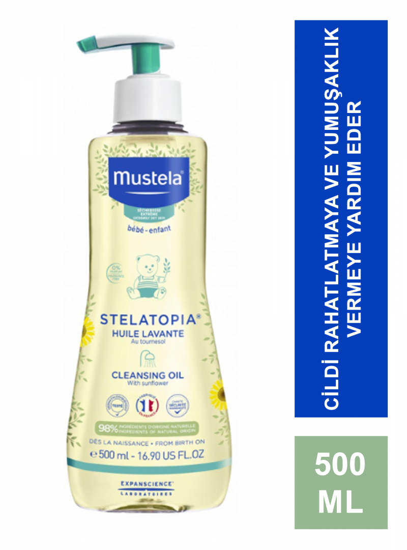Mustela Stelatopia Cleansing Oil 500 ml Temizleme Yağı (S.K.T 11-2024)