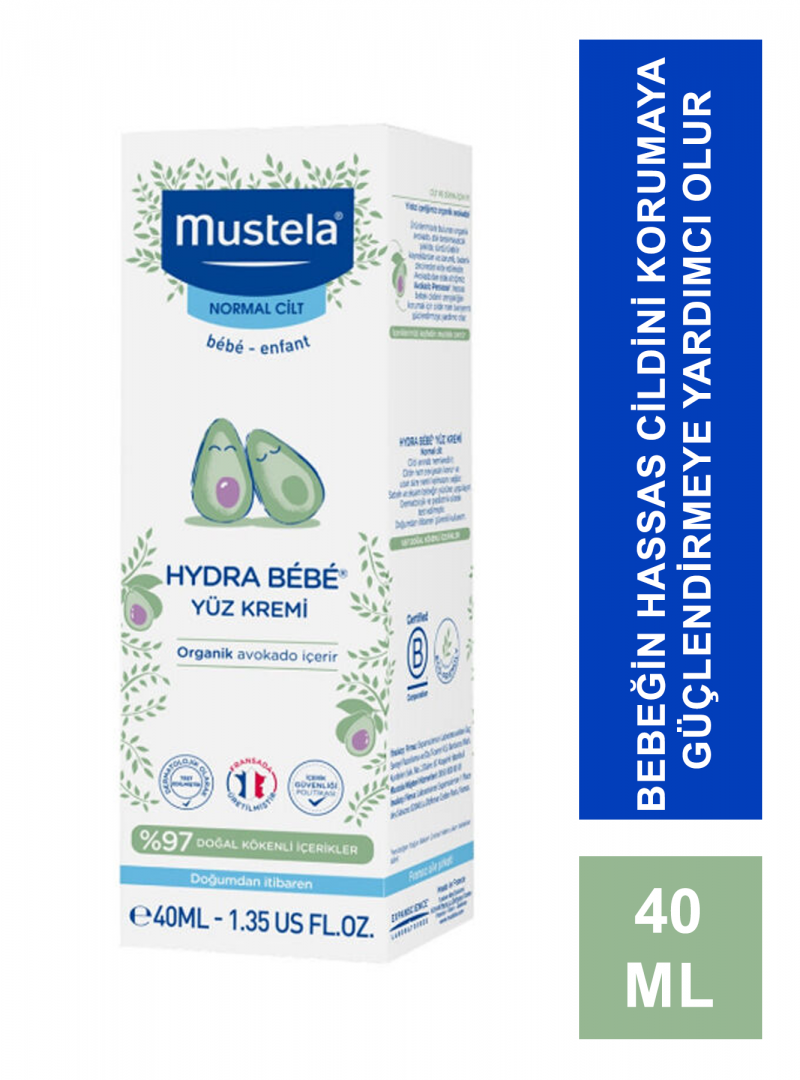 Mustela Hydra Bebe Facial Cream  40 ml Yüz Kremi