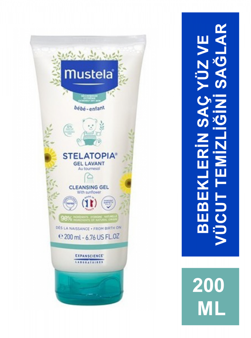 Mustela Stelatopia Cleansing Gel Şampuan 200 ml