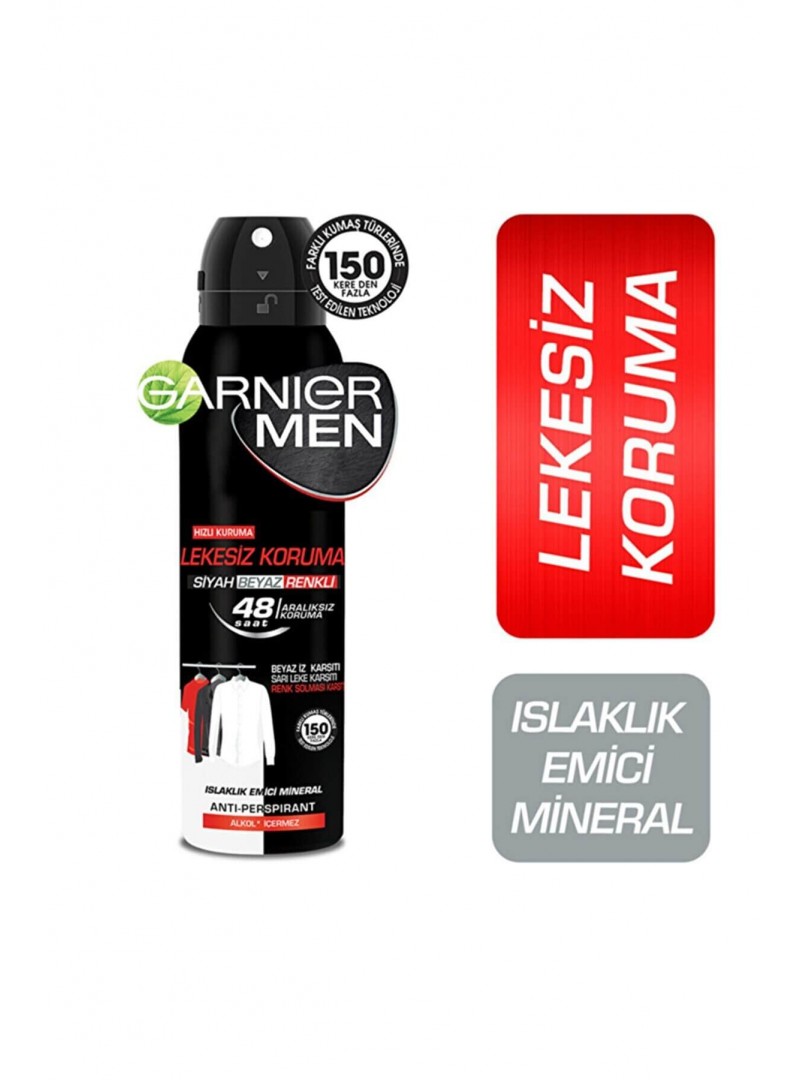 Garnier Men Lekesiz Koruma Spray Deodorant 150 ml