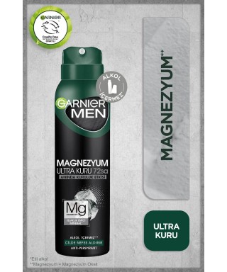 Garnier Men Magnezyum Sprey Deodorant 150 ml