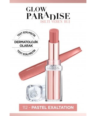 Loreal Paris Glow Paradise Balm-in-Lipstick - Işıltı Veren Ruj 112 Pastel Exaltation