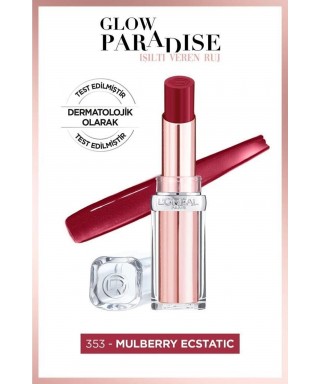 Loreal Paris Glow Paradise Balm-in-Lipstick - Işıltı Veren Ruj 353 Mulberry Ecstatic