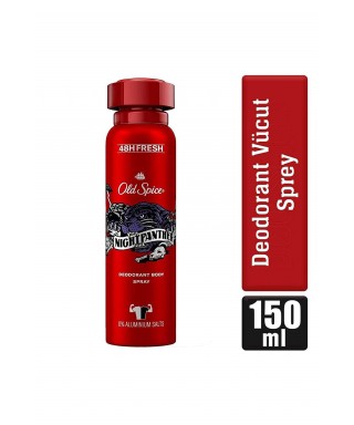 Old Spice Night Panther Erkekler Için Sprey Vücut Deodorant 150 ml