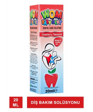 Wom Baby Dent Diş Bakım Solüsyonu ( Çilek Aromalı ) 20 ml
