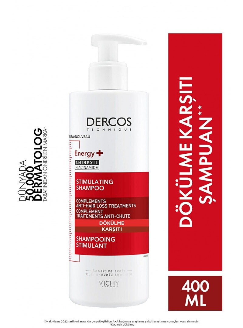Vichy Dercos Energisant Saç Dökülmesine Karşı Şampuan 400 ml