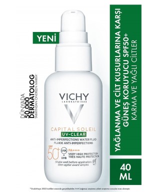 Vichy Capital Soleil Uv-Clear Spf50+ Güneş Koruyucu 40 ml