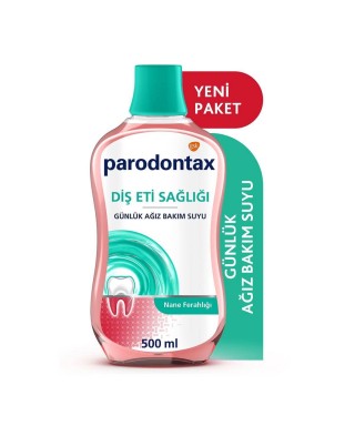 Parodontax Diş Eti Sağlığı Günlük Ağız Bakım Suyu ( Nane Ferahlığı / Alkolsüz ) 500 ml