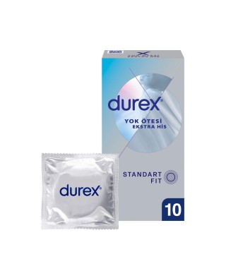 Durex Yok Ötesi Ekstra İnce Ekstra His 10lu Prezervatif (S.K.T 04-2025)