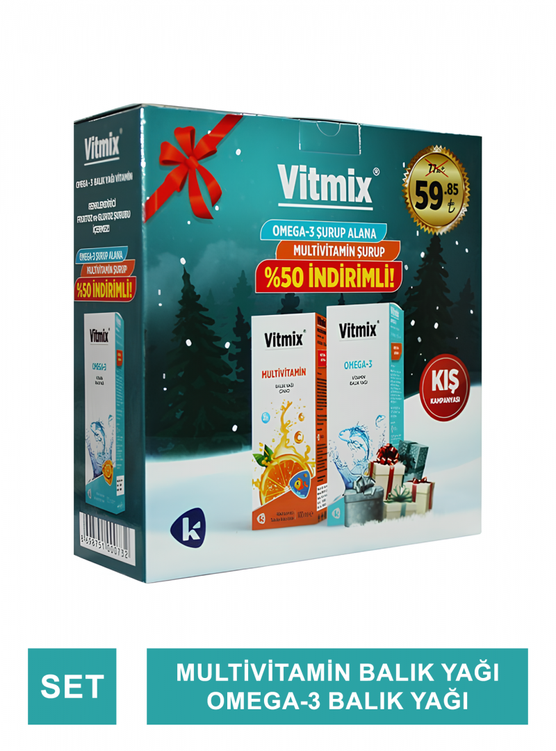 Vitmix Kofre ( Omega-3 & Multivitamin ) 100+100 ml