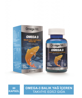 Vitamaks Omega Vit Omega 3 1000mg 60 Kapsül