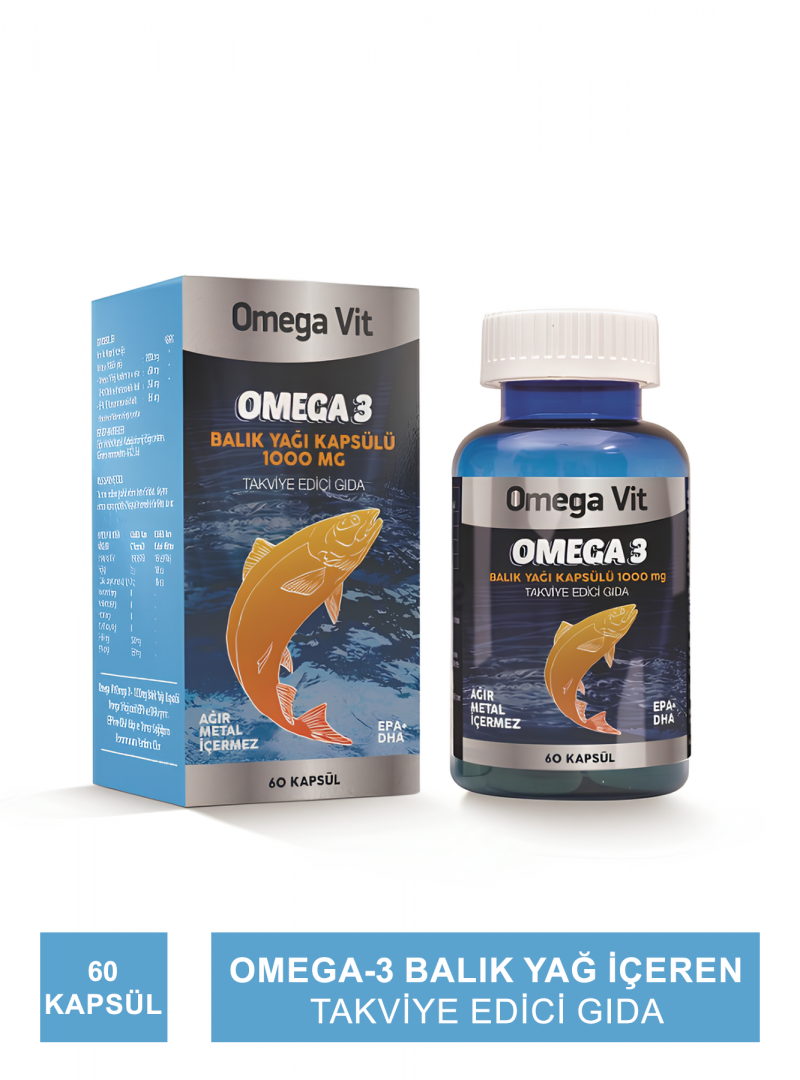 Vitamaks Omega Vit Omega 3 1000mg 60 Kapsül