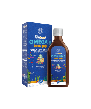 Wellcare Omega 3 Karışık Meyve Aromalı Balık Yağı 150 ml