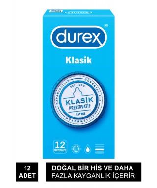 Durex Klasik Prezarvatif 12'li
