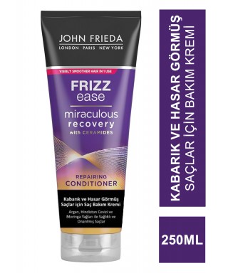 John Frieda Frizz Ease Miraculous Recovery Conditioner 250 ml Kabarık ve Hasar Görmüş Saçlar İçin Bakım Kremi