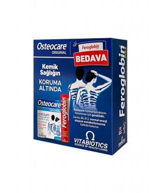 Vitabiotics Osteocare Original 30 Tablet + Feroglobin Fizz 20 Efervesan Tablet