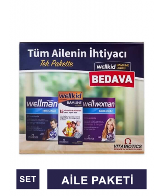 Vitabiotics Aile Boyu Paket ( Wellwomen + Wellmann + Wellkid )