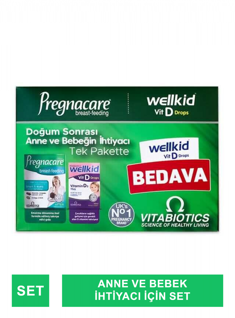 Vitabiotics Pregnacare Breast-Feeding 56 Tablet + Wellkid Vitamin D3 20ml