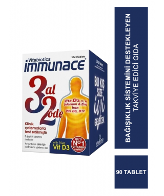 Vitabiotics İmmunace 3x30 Tablet ( 3Al2Öde )