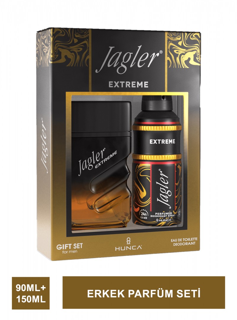 Jagler Extreme Erkek Parfüm Seti 90 ml EDT + 150 ml Deodorant