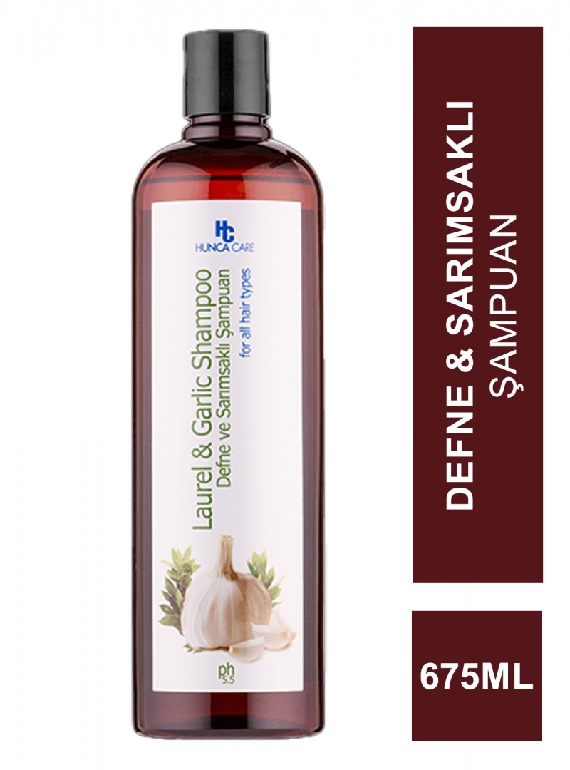 Hunca Care Defne & Sarımsaklı Şampuan 675 ml (S.K.T 02-2025)