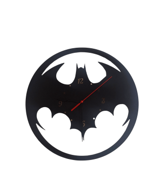 Ebruli Sanat Tasarım Batman Temalı Ahşap Duvar Saati