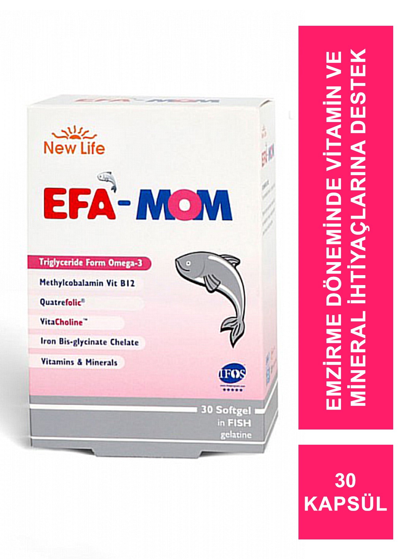 Outlet - New Life EFA Mom 30 Kapsül (S.K.T 09-2024)